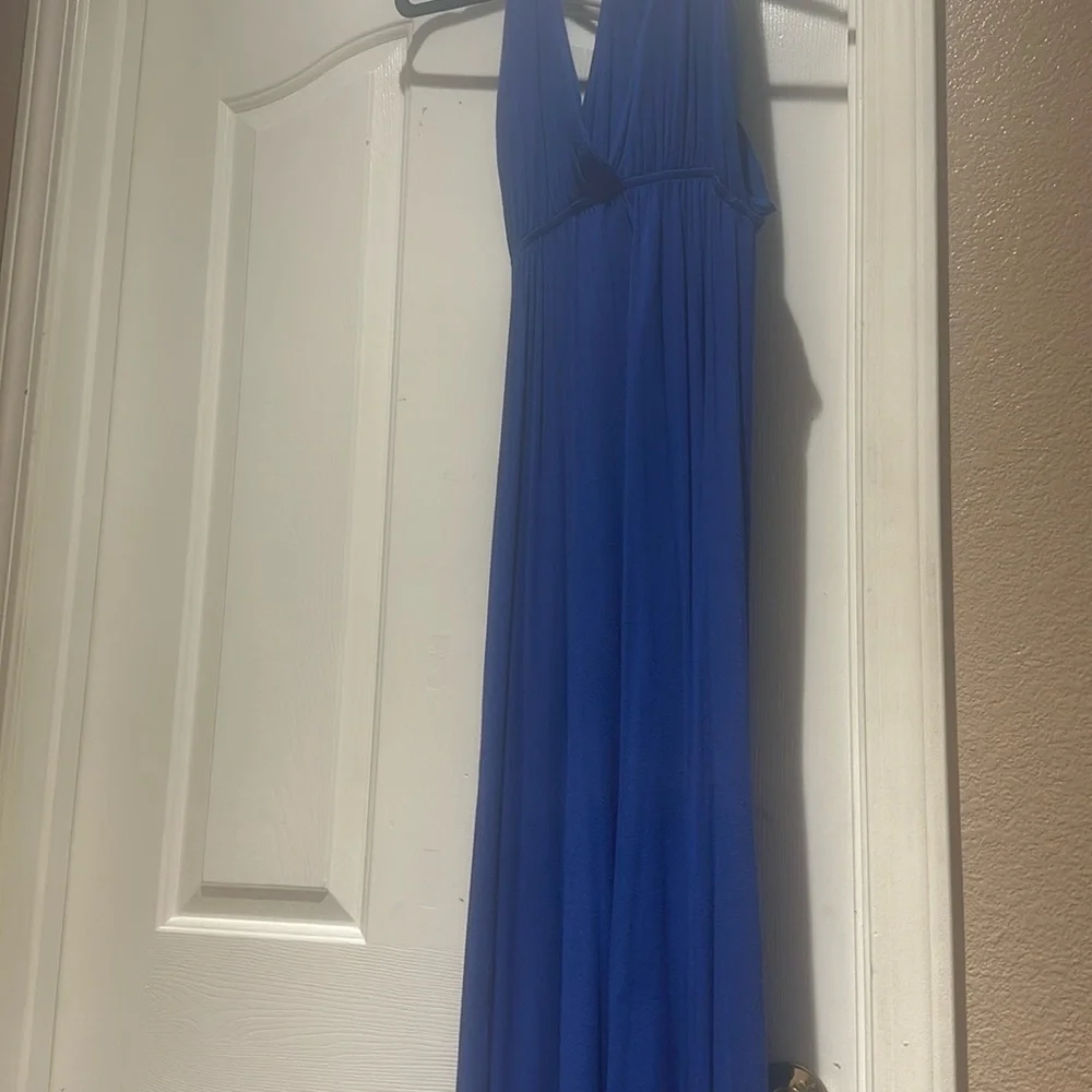 Chic Royal Blue Maxi Dress - Picture 4 of 8